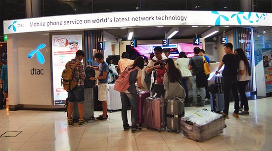 Cách mua sim card 3G và đổi tiền khi đi du lịch bangkok Thái Lan